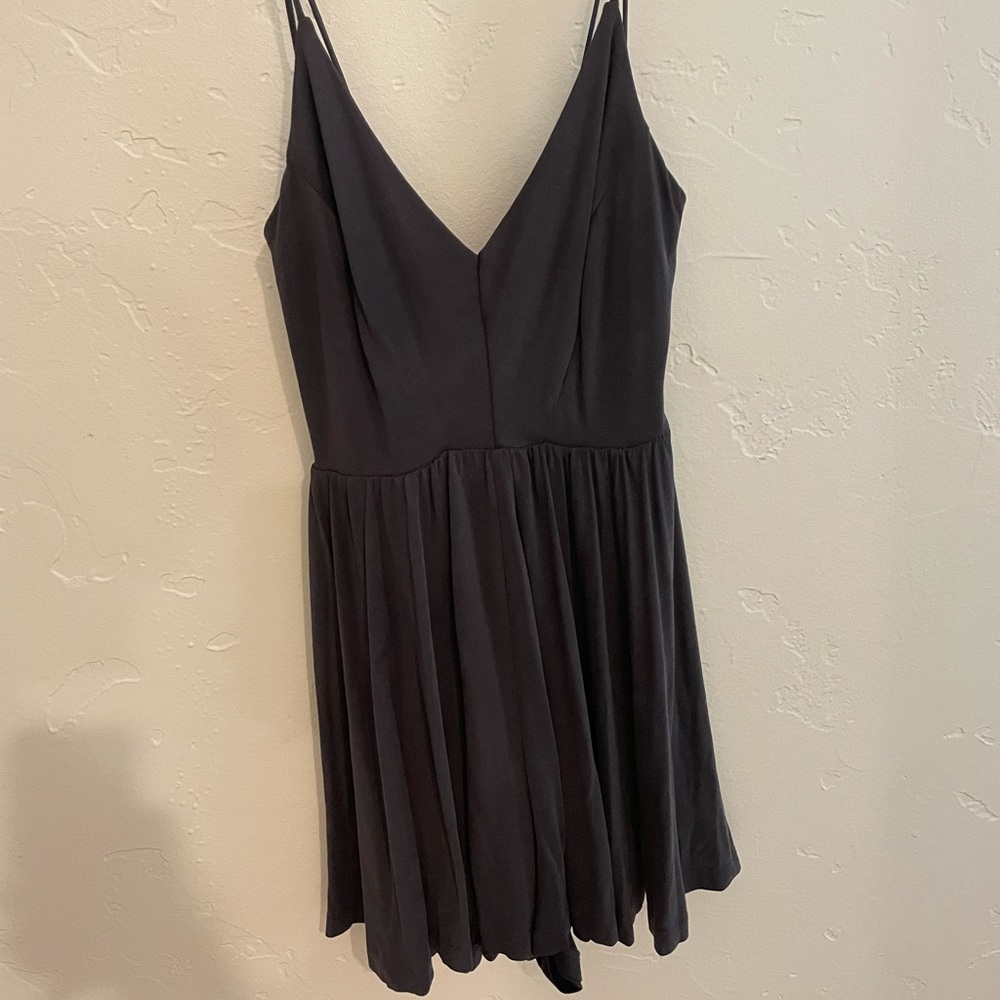 Soft charcoal romper - size small